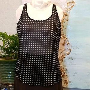 5 for $10 Old Navy sheer polka dot tank